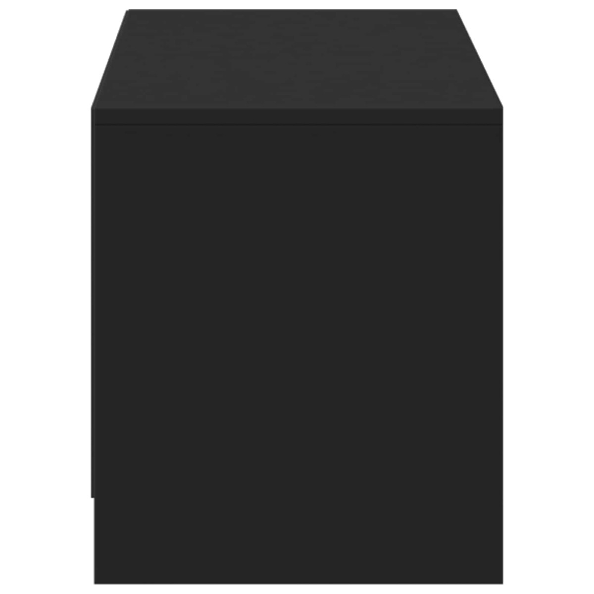 vidaXL Τηλεοπτική βιβλιοθήκη με LED 140 x 34 x 40 εκ Μαύρο