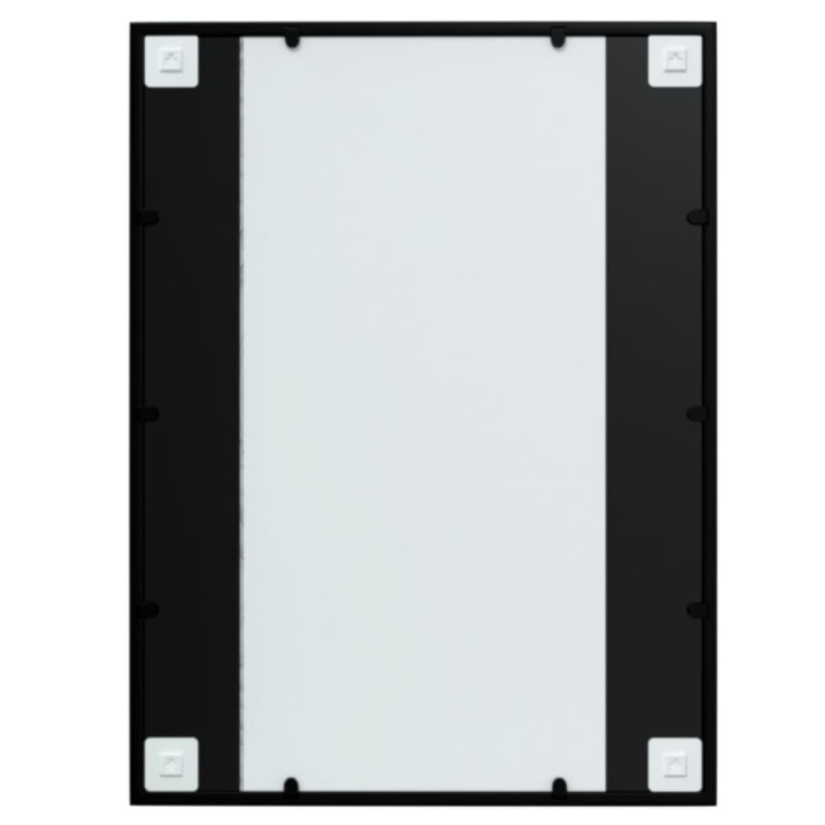 vidaXL Καθρέφτης Τοίχου Μαύρος 80 x 60 εκ. Μεταλλικός
