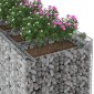vidaXL Ανασηκωμένο κρεβάτι gabion 3 τμχ. 400 x 100 x 60 εκ Ασημί
