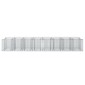 vidaXL Ανασηκωμένο κρεβάτι gabion 3 τμχ. 400 x 100 x 60 εκ Ασημί