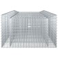 vidaXL Ανασηκωμένο κρεβάτι gabion 3 τμχ. 400 x 100 x 60 εκ Ασημί