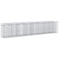 vidaXL Ανασηκωμένο κρεβάτι gabion 3 τμχ. 400 x 50 x 80 εκ Ασημί