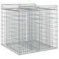 vidaXL Ανασηκωμένο κρεβάτι gabion 2 τμχ. 100 x 100 x 100 cm Ασημί