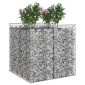vidaXL Ανασηκωμένο κρεβάτι gabion 2 τμχ. 100 x 100 x 100 cm Ασημί