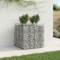 vidaXL Ανασηκωμένο κρεβάτι gabion 2 τμχ. 100 x 100 x 100 cm Ασημί