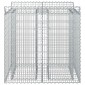 vidaXL Ανασηκωμένο κρεβάτι gabion 2 τμχ. 100 x 100 x 100 cm Ασημί
