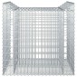 vidaXL Ανασηκωμένο κρεβάτι gabion 2 τμχ. 100 x 100 x 100 cm Ασημί