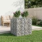 vidaXL Ανασηκωμένο κρεβάτι gabion 2 τμχ. 100 x 100 x 100 cm Ασημί