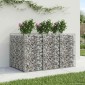 vidaXL Ανασηκωμένο κρεβάτι gabion 2 τμχ. 150 x 100 x 100 cm Ασημί
