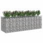 vidaXL Ανασηκωμένο κρεβάτι gabion 3 τμχ. 300 x 100 x 100 cm Ασημί