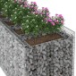 vidaXL Ανασηκωμένο κρεβάτι gabion 3 τμχ. 300 x 100 x 100 cm Ασημί