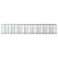 vidaXL Ανασηκωμένο κρεβάτι gabion 2 τμχ. 340 x 60 x 55 εκ Ασημί
