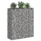 vidaXL Ανασηκωμένο κρεβάτι gabion 2 τμχ. 130 x 50 x 150 εκ Ασημί
