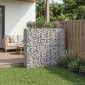 vidaXL Ανασηκωμένο κρεβάτι gabion 2 τμχ. 170 x 50 x 150 εκ Ασημί