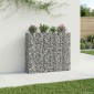 vidaXL Ανασηκωμένο κρεβάτι gabion 2 τμχ. 170 x 50 x 150 εκ Ασημί