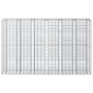 vidaXL Ανασηκωμένο κρεβάτι gabion 3 τμχ. 250 x 50 x 150 εκ Ασημί