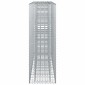 vidaXL Ανασηκωμένο κρεβάτι gabion 3 τμχ. 250 x 50 x 150 εκ Ασημί