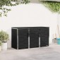 vidaXL Αποθήκευση Κάδου Γυρίσματος for 3 Bins 240L Ανοξείδωτο Ατσάλι