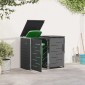 vidaXL Αποθήκευση Κάδου Γυρίσματος for 2 Bins 240L Ανοξείδωτο Ατσάλι