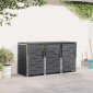 vidaXL Αποθήκευση Κάδου Γυρίσματος for 3 Bins 240L Ανοξείδωτο Ατσάλι