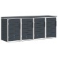 vidaXL Αποθήκευση Κάδου Γυρίσματος for 4 Bins 240L Ανοξείδωτο Ατσάλι