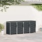 vidaXL Αποθήκευση Κάδου Γυρίσματος for 4 Bins 240L Ανοξείδωτο Ατσάλι