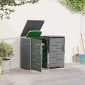 vidaXL Αποθήκευση Κάδου Γυρίσματος for 2 Bins 240L Ανοξείδωτο Ατσάλι
