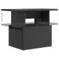 vidaXL Σετ Εξωτερικής Τραπέζης 3 τμχ. Μαύρο συνθετικό ρατάν