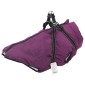 vidaXL Μπουφάν Σκύλου Μοβ L68 Φλις και Πολυεστέρας