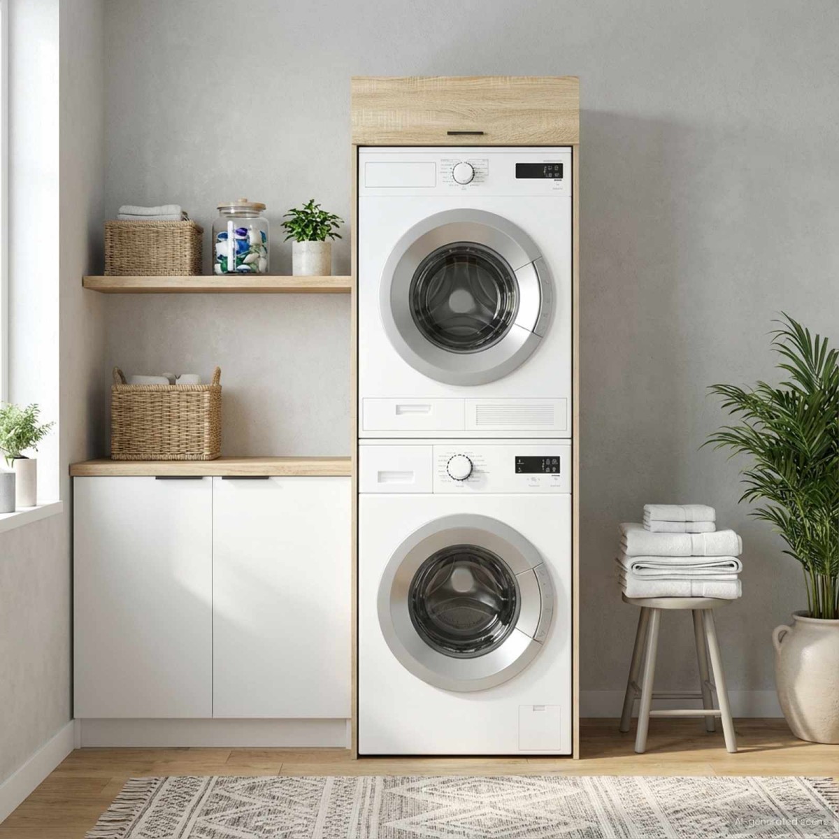 vidaXL Ντουλάπα Πλυντηρίου με αποθήκευση Σονόμα 67,5 x 68 x 200 εκ