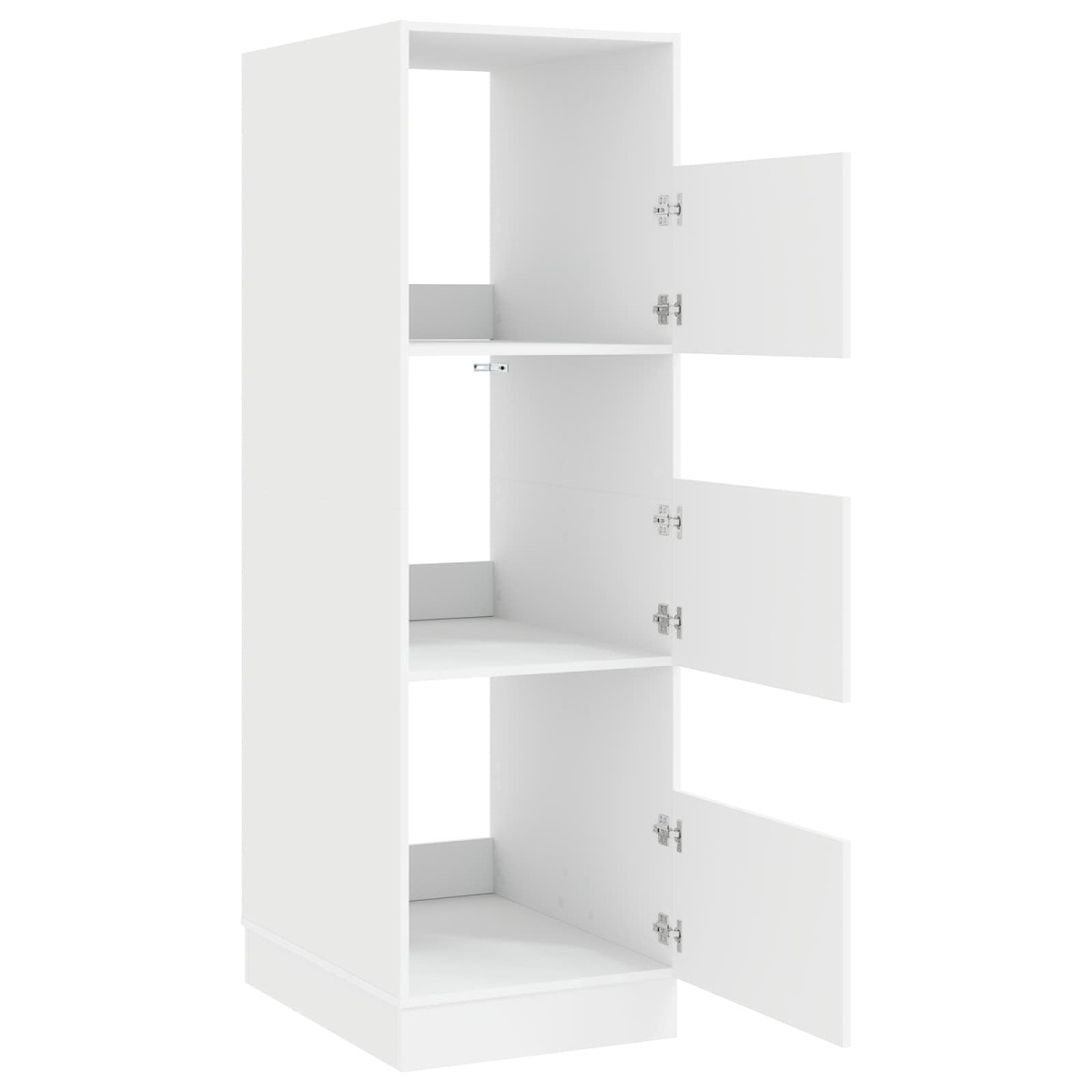 vidaXL Ντουλάπα Πλυσταριού Λευκό 50 x 68 x 162 εκ Επεξεργασμένο ξύλο