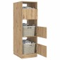 vidaXL Ντουλάπα Πλυσταριού με αποθήκευση Artisan Oak 50 x 68 x 162 εκ