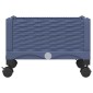 vidaXL Κήπος Γλαστράκι με Ροδάκια Μπλε Γκρι 40 x 40 x 33 cm PP