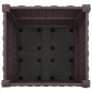 vidaXL Κήπος Γλαστράκι με Ροδάκια Καφέ 40 x 40 x 44 εκ PP
