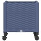 vidaXL Κήπος Γλαστράκι με Ροδάκια Μπλε Γκρι 40 x 40 x 48 cm PP