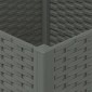 vidaXL Κήπος Γλαστράκι με Ροδάκια Ανοιχτό γκρι 40 x 40 x 48 cm PP