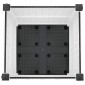vidaXL Κήπος Γλαστράκι με Ροδάκια Λευκό 40 x 40 x 48 cm PP