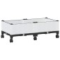 vidaXL Κήπος Γλαστράκι με Ροδάκια Λευκό 80 x 40 x 33 cm PP