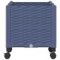 vidaXL Κήπος Γλαστράκι με Ροδάκια Μπλε Γκρι 80 x 40 x 48 cm PP