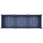 vidaXL Κήπος Γλαστράκι με Ροδάκια Μπλε Γκρι 120 x 40 x 33 cm PP