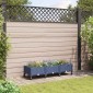 vidaXL Κήπος Γλαστράκι με Ροδάκια Μπλε Γκρι 120 x 40 x 33 cm PP