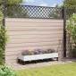 vidaXL Κήπος Γλαστράκι με Ροδάκια Λευκό 120 x 40 x 33 cm PP
