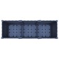 vidaXL Κήπος Γλαστράκι με Ροδάκια Μπλε Γκρι 120 x 40 x 48 cm PP