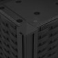 vidaXL Κήπος Γλαστράκι με Ροδάκια Μαύρο 160 x 40 x 29 εκ PP