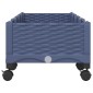 vidaXL Κήπος Γλαστράκι με Ροδάκια Μπλε Γκρι 160 x 40 x 33 cm PP