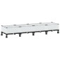 vidaXL Κήπος Γλαστράκι με Ροδάκια Λευκό 160 x 40 x 33 cm PP