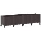 vidaXL Κήπος Γλαστράκι με Ροδάκια Καφέ 160 x 40 x 44 εκ PP