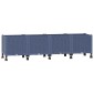 vidaXL Κήπος Γλαστράκι με Ροδάκια Μπλε Γκρι 160 x 40 x 48 cm PP