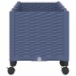 vidaXL Κήπος Γλαστράκι με Ροδάκια Μπλε Γκρι 160 x 40 x 48 cm PP
