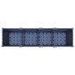 vidaXL Κήπος Γλαστράκι με Ροδάκια Μπλε Γκρι 160 x 40 x 48 cm PP